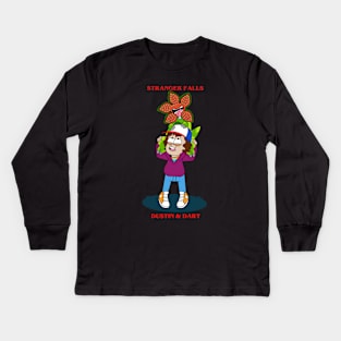 STRANGER FALLS DUSTIN & DART Kids Long Sleeve T-Shirt